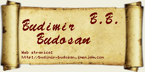 Budimir Budošan vizit kartica